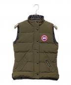 CANADA GOOSEカナダグース）の古着「ダウンベスト」｜カーキ