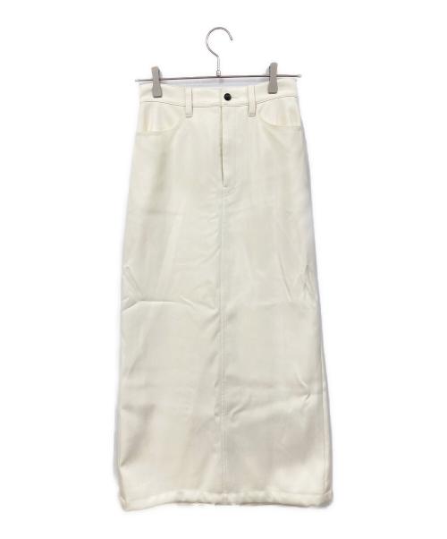 CLANE（クラネ）CLANE (クラネ) ストレートロングスカート ホワイト サイズ:SIZE 1 未使用品の古着・服飾アイテム