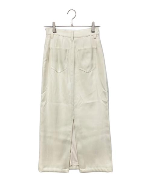 CLANE（クラネ）CLANE (クラネ) ストレートロングスカート ホワイト サイズ:SIZE 1 未使用品の古着・服飾アイテム