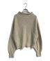 BEAUTY&YOUTH (ビューティーアンドユース) ボリュームスリーブ タートルネック ニットプルオーバー ベージュ サイズ:Free 未使用品：5000円