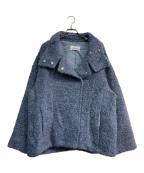 FRAY IDフレイ アイディー）の古着「ウールモヘアブークレミドルコート」｜ブルー