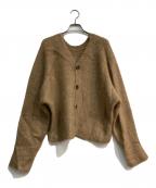 journal standard L'essageジャーナルスタンダード レサージュ）の古着「2WAY モヘヤ混カーディガン」｜ベージュ