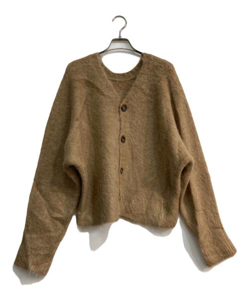 journal standard L'essage（ジャーナルスタンダード レサージュ）journal standard L'essage (ジャーナルスタンダード レサージュ) 2WAY モヘヤ混カーディガン ベージュ サイズ:FREEの古着・服飾アイテム