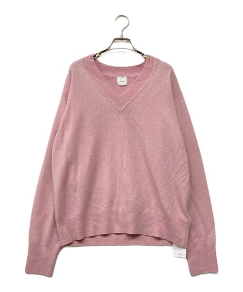 Spick and Span（スピック＆スパン）Spick and Span (スピックアンドスパン) 24AW カシミヤ混Vネックプルオーバー ピンク サイズ:‐の古着・服飾アイテム