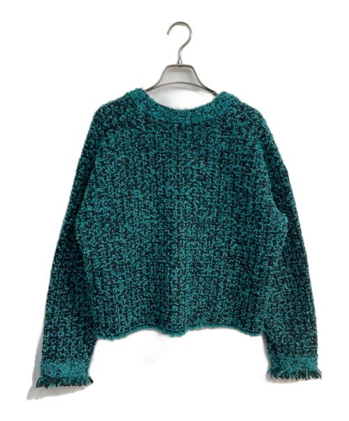 BARNYARDSTORM（バンヤードストーム）BARNYARDSTORM (バンヤードストーム) ツイードニットカーディガン　BG446610NN グリーン サイズ:Freeの古着・服飾アイテム