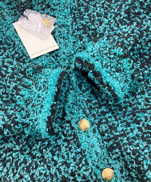 BARNYARDSTORM（バンヤードストーム）BARNYARDSTORM (バンヤードストーム) ツイードニットカーディガン　BG446610NN グリーン サイズ:Freeの古着・服飾アイテム