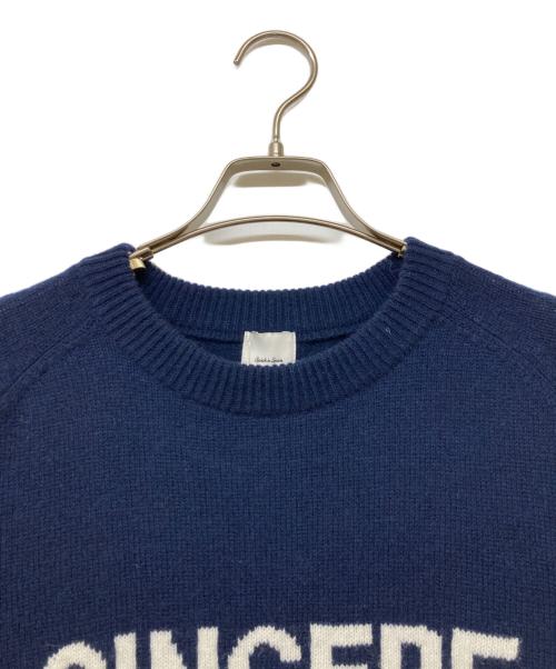 Spick and Span（スピック＆スパン）Spick and Span (スピックアンドスパン) 24AW ラグランロゴニットプルオーバー ネイビー サイズ:-の古着・服飾アイテム