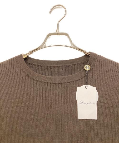 Loungedress（ラウンジドレス）Loungedress (ラウンジドレス) リブニットワンピース ブラウン サイズ:Sの古着・服飾アイテム