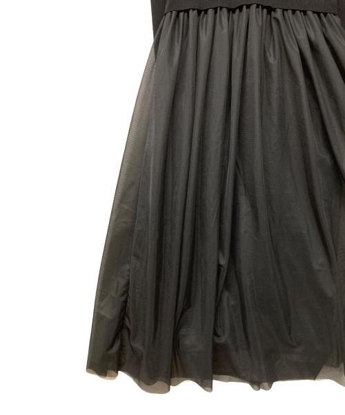 green label relaxing（グリーンレーベルリラクシング）green label relaxing (グリーンレーベルリラクシング) チュール ドッキング ワンピース ブラック サイズ:FREE 未使用品の古着・服飾アイテム