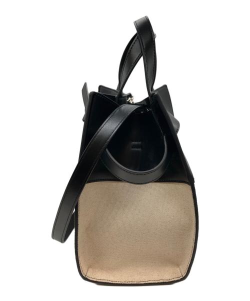 FRAY ID（フレイ アイディー）FRAY ID (フレイ アイディー) バイカラーミドルトートバッグ アイボリー サイズ:-の古着・服飾アイテム