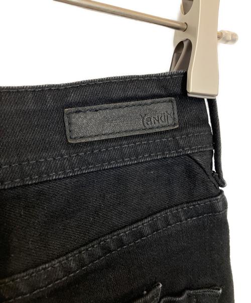 YANUK（ヤヌーク）YANUK (ヤヌーク) ボーイズストレートLEA ブラック サイズ:W27の古着・服飾アイテム