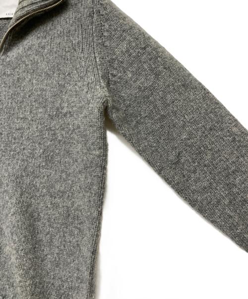 kaiko（カイコー）kaiko (カイコー) 23AW SHRINK ZIP CARDIGAN グレー サイズ:1の古着・服飾アイテム