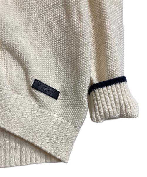 BLACK LABEL CRESTBRIDGE（ブラックレーベル クレストブリッジ）BLACK LABEL CRESTBRIDGE (ブラックレーベル クレストブリッジ) ニットカーディガン　長袖カーディガン アイボリー サイズ:Lの古着・服飾アイテム