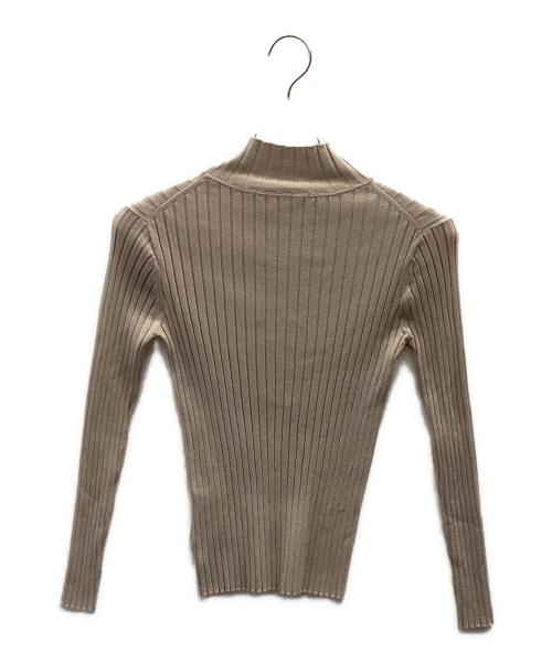 SOEJU（ソージュ）SOEJU (ソージュ) ワイドリブタートルネックニット ベージュ サイズ:Ｓの古着・服飾アイテム