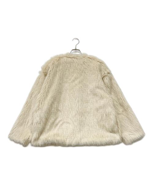SHENERY（シーナリー）SHENERY (シーナリー) ノーカラーファーコート ベージュ サイズ:Fの古着・服飾アイテム