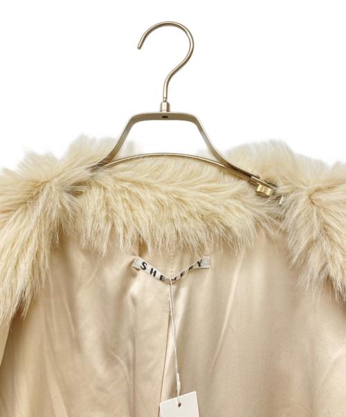 SHENERY（シーナリー）SHENERY (シーナリー) ノーカラーファーコート ベージュ サイズ:Fの古着・服飾アイテム