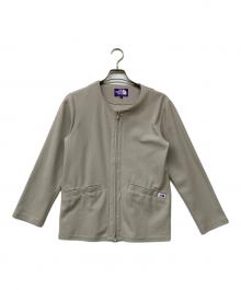 THE NORTHFACE PURPLELABEL（ザ・ノースフェイス パープルレーベル）の古着「Raschel Zip Up Cardigan/ラッシェル ジップ アップ カーディガン」｜ベージュ