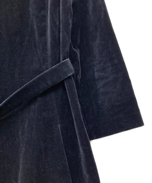 'S Max Mara（エスマックスマーラ）'S Max Mara (エスマックスマーラ) ベルベットワンピース ネイビー サイズ:36の古着・服飾アイテム