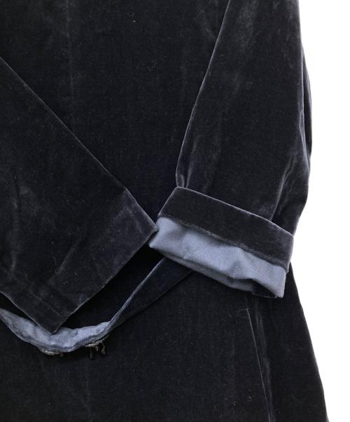 'S Max Mara（エスマックスマーラ）'S Max Mara (エスマックスマーラ) ベルベットワンピース ネイビー サイズ:36の古着・服飾アイテム