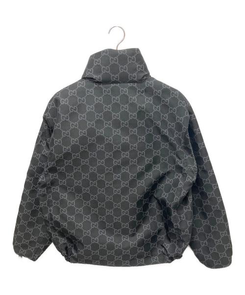 GUCCI（グッチ）GUCCI (グッチ) 24SS GG リップストップ ナイロン リバーシブル ジャケット ブラック サイズ:44の古着・服飾アイテム