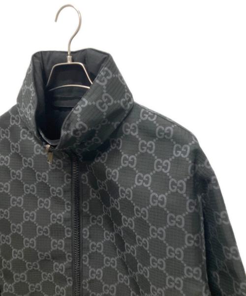 GUCCI（グッチ）GUCCI (グッチ) 24SS GG リップストップ ナイロン リバーシブル ジャケット ブラック サイズ:44の古着・服飾アイテム