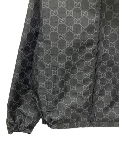 GUCCI（グッチ）GUCCI (グッチ) 24SS GG リップストップ ナイロン リバーシブル ジャケット ブラック サイズ:44の古着・服飾アイテム