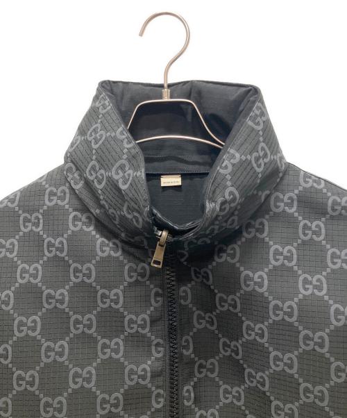 GUCCI（グッチ）GUCCI (グッチ) 24SS GG リップストップ ナイロン リバーシブル ジャケット ブラック サイズ:44の古着・服飾アイテム