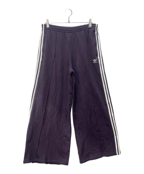 adidas（アディダス）adidas (アディダス) ルーズ フレンチテリー ワイドレッグパンツ パープル サイズ:3XLの古着・服飾アイテム