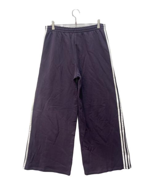 adidas（アディダス）adidas (アディダス) ルーズ フレンチテリー ワイドレッグパンツ パープル サイズ:3XLの古着・服飾アイテム
