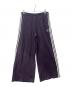 adidas（アディダス）の古着「ルーズ フレンチテリー ワイドレッグパンツ」｜パープル