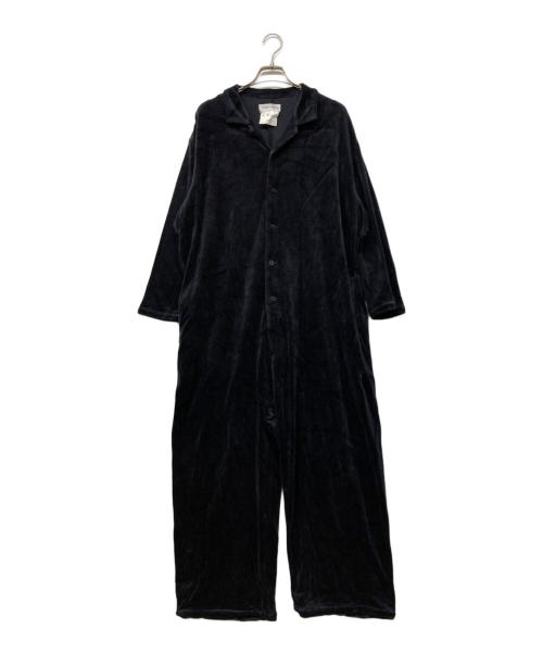 YAECA CONTEMPO（ヤエカ コンテンポ）YAECA CONTEMPO (ヤエカ コンテンポ) ベロアオールインワン ブラック サイズ:Mの古着・服飾アイテム