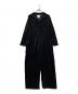 YAECA CONTEMPO（ヤエカ コンテンポ）の古着「ベロアオールインワン」｜ブラック
