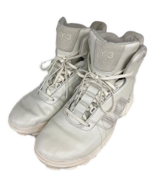 Y-3（ワイスリー）Y-3 (ワイスリー) adidas (アディダス) GSG9　ハイカットスニーカー ホワイト サイズ:UK9の古着・服飾アイテム