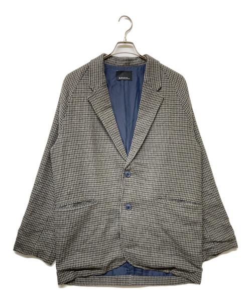 green label relaxing（グリーンレーベルリラクシング）green label relaxing (グリーンレーベルリラクシング) kinoko. 起毛テーラードジャケット グレー サイズ:SIZE Mの古着・服飾アイテム
