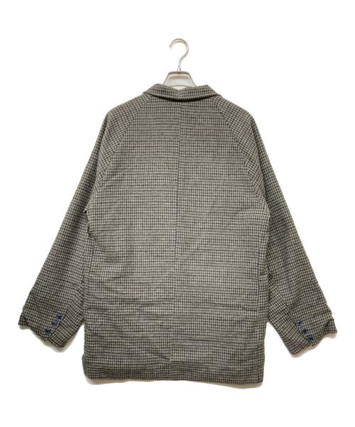 green label relaxing（グリーンレーベルリラクシング）green label relaxing (グリーンレーベルリラクシング) kinoko. 起毛テーラードジャケット グレー サイズ:SIZE Mの古着・服飾アイテム