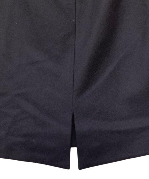 JIL SANDER NAVY（ジルサンダー ネイビー）JIL SANDER NAVY (ジルサンダー ネイビー) ウールブレンドスリットスカート ネイビー サイズ:34の古着・服飾アイテム