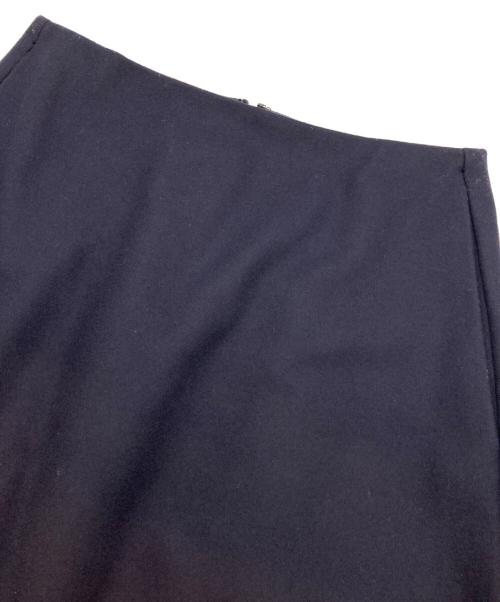 JIL SANDER NAVY（ジルサンダー ネイビー）JIL SANDER NAVY (ジルサンダー ネイビー) ウールブレンドスリットスカート ネイビー サイズ:34の古着・服飾アイテム