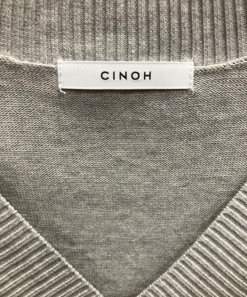 CINOH（チノ）CINOH (チノ) ニットベスト グレー サイズ:フリーの古着・服飾アイテム
