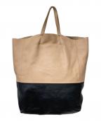 CELINEセリーヌ）の古着「ヴェルティカルカバトートバッグ」｜ベージュ×ブラック