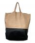 CELINE (セリーヌ) ヴェルティカルカバトートバッグ ベージュ×ブラック：25000円
