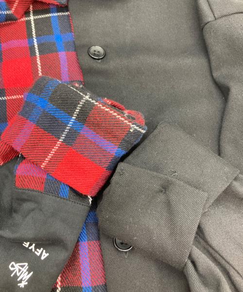 rovtski（ロフトスキー）rovtski (ロフトスキー) HEAVY CHECKPATCH LONG ブラック サイズ:FREEの古着・服飾アイテム