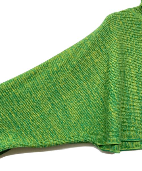 LE CIEL BLEU（ルシェルブルー）LE CIEL BLEU (ルシェルブルー) Rib Cropped Knit Tops グリーン サイズ:36の古着・服飾アイテム