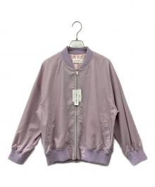 E by eclat（イーバイエクラ）の古着「MA-1風ブルゾン」｜ラベンダー