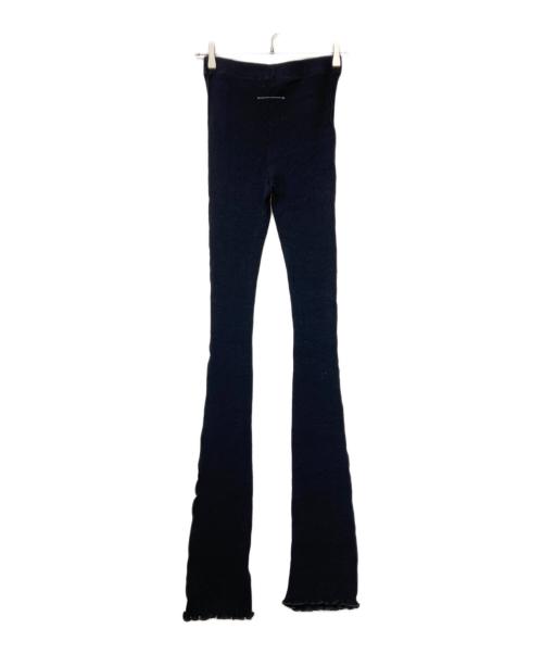 MM6 Maison Margiela（エムエムシックスメゾンマルジェラ）MM6 Maison Margiela (エムエムシックスメゾンマルジェラ) リブニットレギンス ブラック サイズ:Mの古着・服飾アイテム