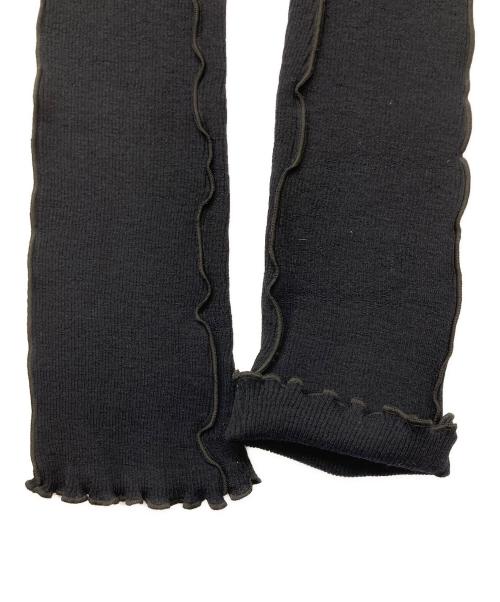 MM6 Maison Margiela（エムエムシックスメゾンマルジェラ）MM6 Maison Margiela (エムエムシックスメゾンマルジェラ) リブニットレギンス ブラック サイズ:Mの古着・服飾アイテム