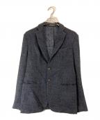 EMPORIO ARMANIエンポリオアルマーニ）の古着「アルパカ混ツイードジャケット」｜ネイビー