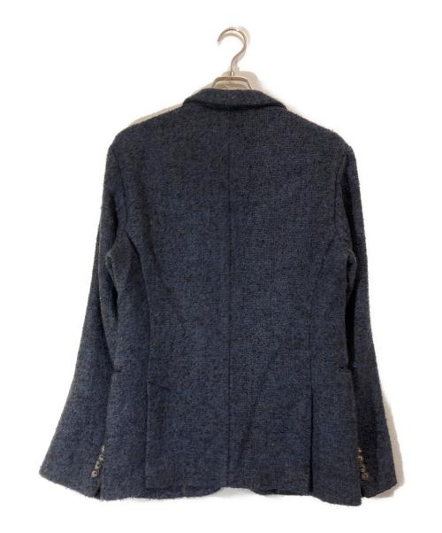 EMPORIO ARMANI（エンポリオアルマーニ）EMPORIO ARMANI (エンポリオアルマーニ) アルパカ混ツイードジャケット ネイビー サイズ:SIZE 46の古着・服飾アイテム