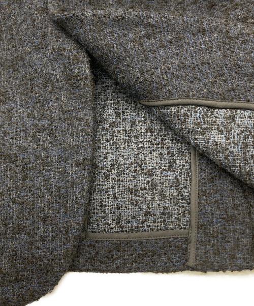 EMPORIO ARMANI（エンポリオアルマーニ）EMPORIO ARMANI (エンポリオアルマーニ) アルパカ混ツイードジャケット ネイビー サイズ:SIZE 46の古着・服飾アイテム