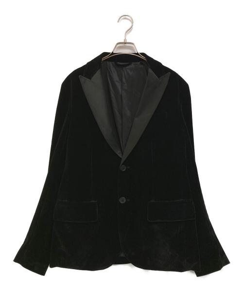 ARMANI EXCHANGE（アルマーニ エクスチェンジ）ARMANI EXCHANGE (アルマーニ エクスチェンジ) VELVET BLAZER ブラック サイズ:SIZE 36の古着・服飾アイテム