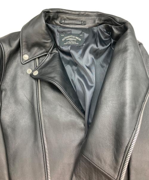 green label relaxing（グリーンレーベルリラクシング）green label relaxing (グリーンレーベルリラクシング) SOFT/COWダブルライダースジャケット ブラック サイズ:Lの古着・服飾アイテム